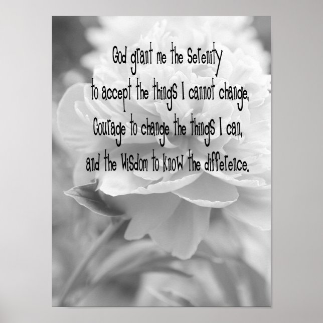 serenity prayer poster (Front)