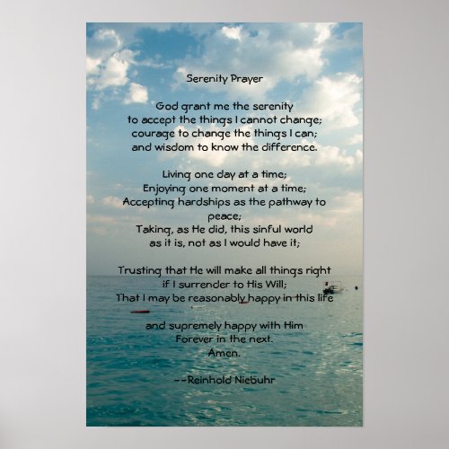 Serenity Prayer Poster