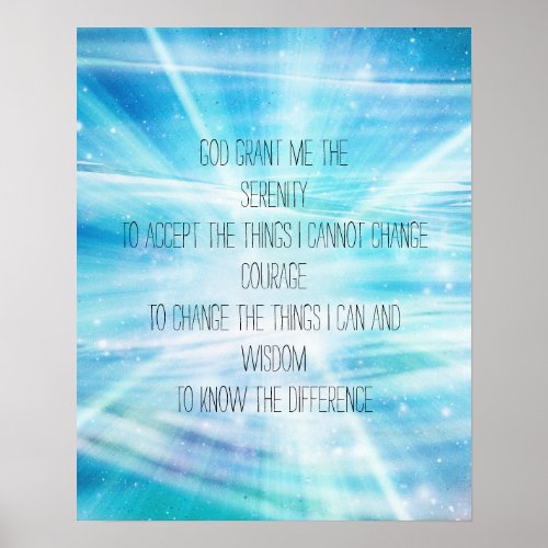 Serenity Prayer Poster