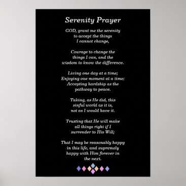 Serenity Prayer - Poster