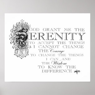 Serenity Prayer Poster