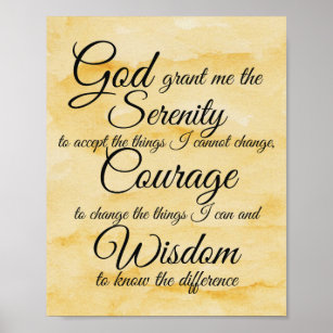 the serenity prayer in the bible printable