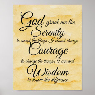 full serenity prayer free printable