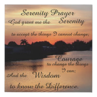 SERENITY PRAYER POSTER