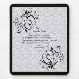 Serenity Prayer Poster Mouse Pad