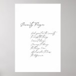 Serenity Prayer Poster, Religious Print, Modern Poster at Zazzle