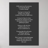 Serenity Prayer - print