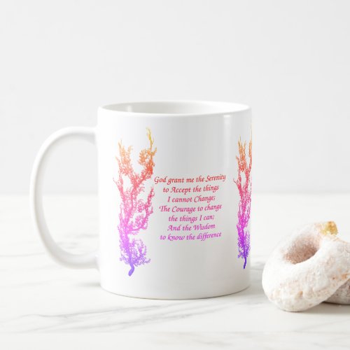 Serenity Prayer Rainbow Inspirational  Coffee Mug