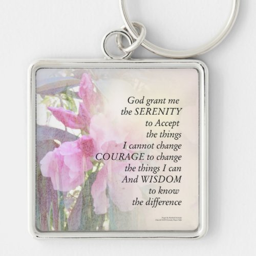 Serenity Prayer Rhodie Glow Keychain