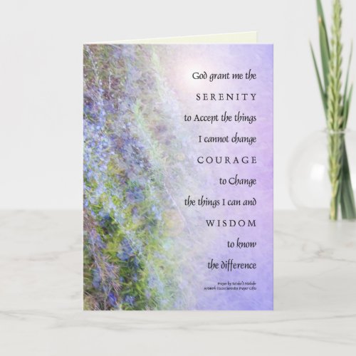 Serenity Prayer Rosemary Card