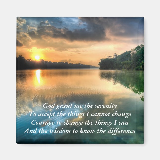 Serenity Prayer Scenic Magnet (Front)