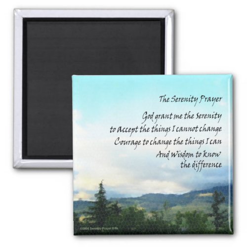 Serenity Prayer Skyline Magnet