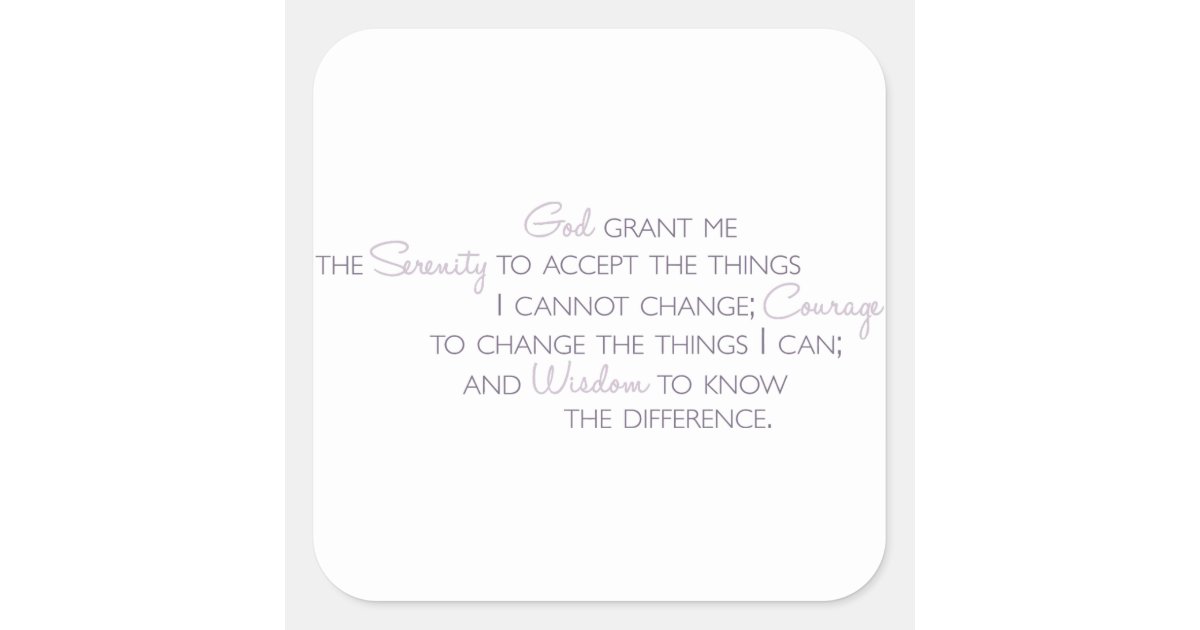 the serenity prayer stickers