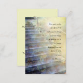Serenity Prayer Steps Yellow Blue Business Card (Front/Back)