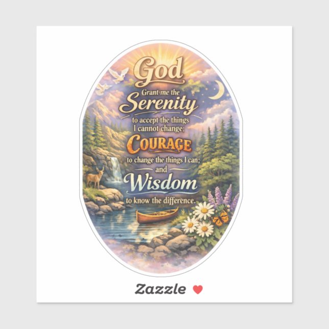 Serenity Prayer Sticker (Sheet)