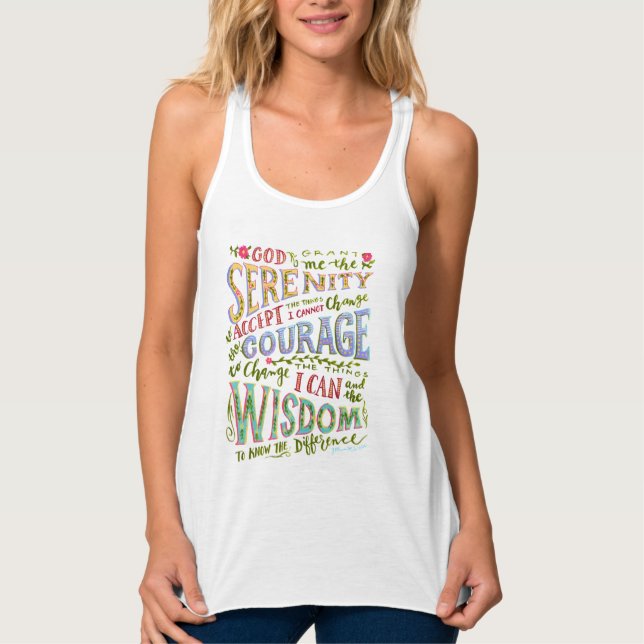 Serenity Prayer Tank Top (Front)