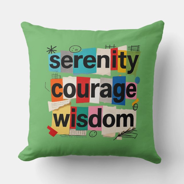 Serenity Prayer - Throw Pillow (Front)