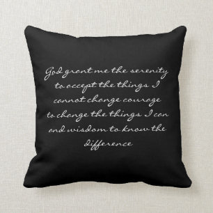 Serenity Prayer Throw Pillow