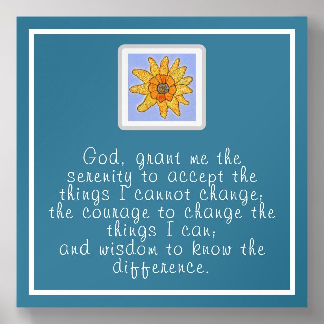 Serenity Prayer Tile (Front Set)