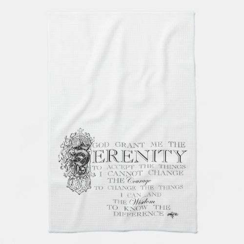 Serenity Prayer Towel
