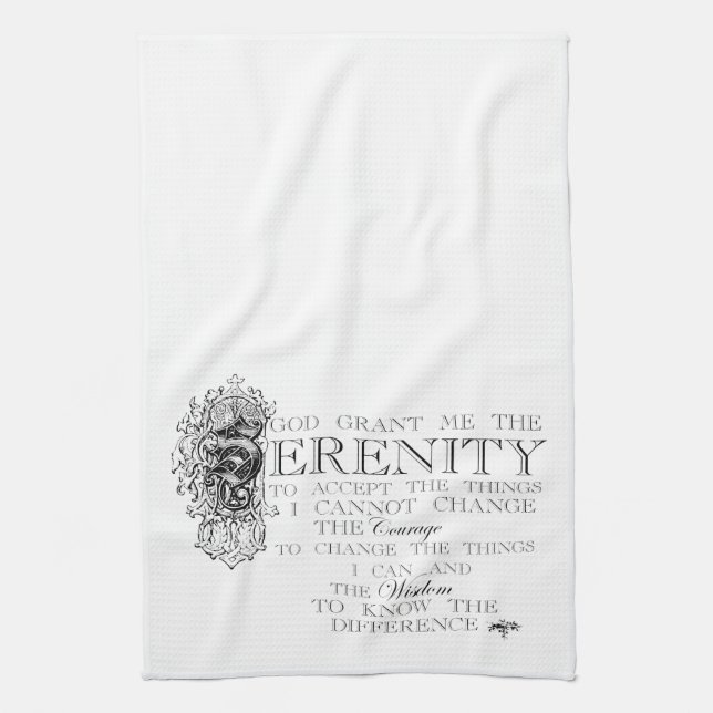 Serenity Prayer Towel (Vertical)