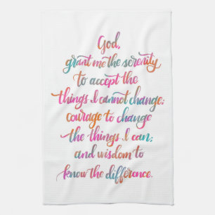 Serenity Prayer Towel