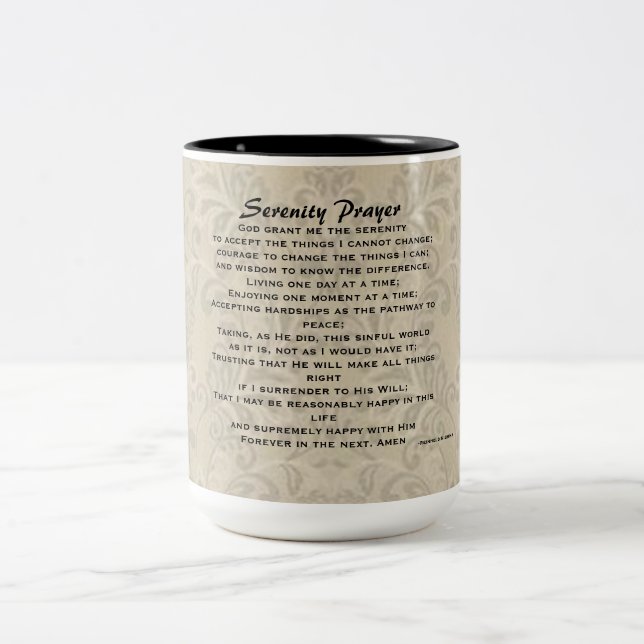 Serenity Prayer Two-Toned Mug (Center)