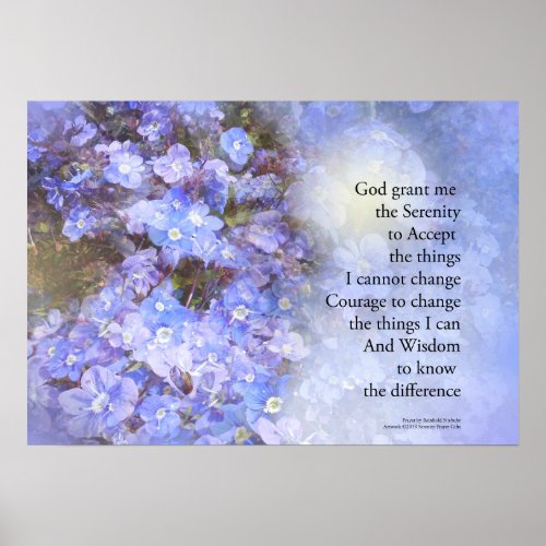 Serenity Prayer Veronica Poster