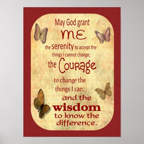 Serenity Prayer Version 3 __ poster art