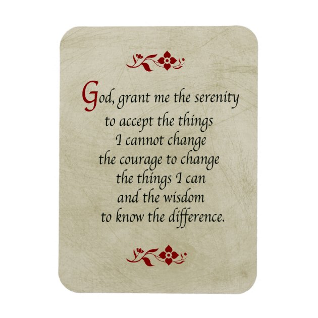 Serenity Prayer Fridge Magnet - 3" X 2", Made In Italy, Easel - Foto 2