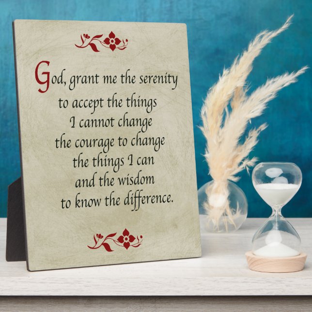 Serenity Prayer/Vintage Style Plaque (Side)