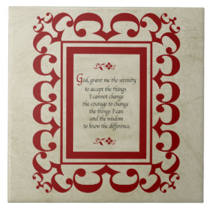 Serenity Prayer/Vintage Style Tile