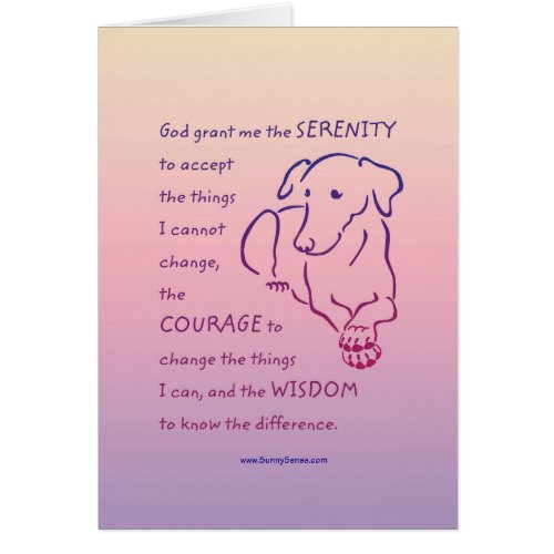 Serenity Prayer wDog