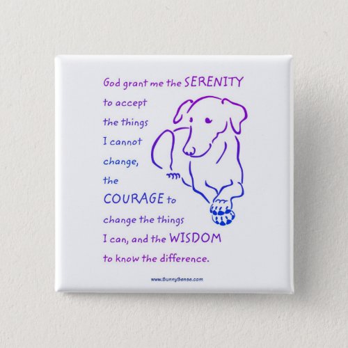 Serenity Prayer wDog buttons