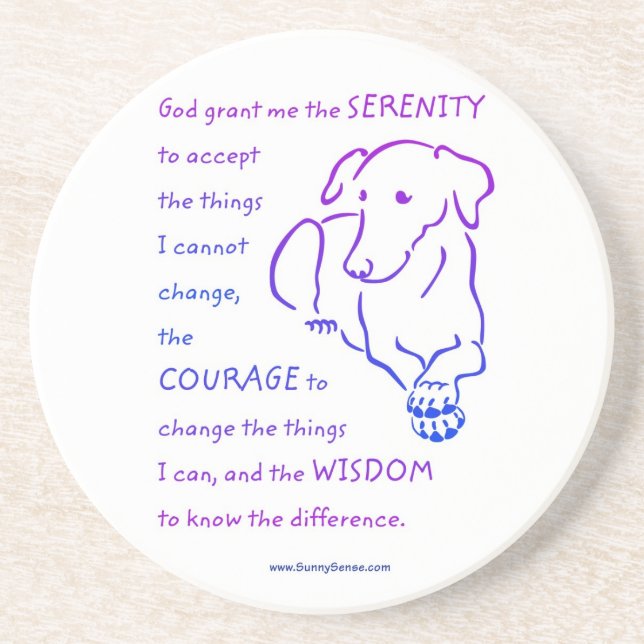 Serenity Prayer w/Dog Coasters (Front)