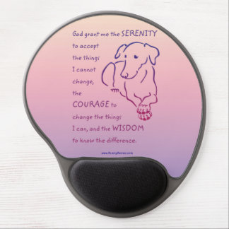 Serenity Prayer w/Dog Gel Mouse Pad