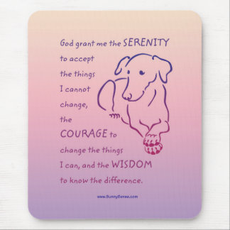 Serenity Prayer w/Dog Mouse Pad