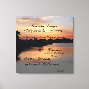 SERENITY PRAYER WALL PANEL CANVAS PRINT