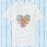 Serenity Prayer Watercolor T-shirt at Zazzle