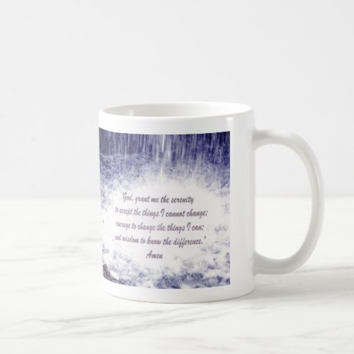 Serenity Prayer  Waterfalls Mug
