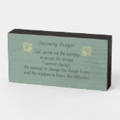 Serenity Prayer Wooden Box Sign (Angled Horizontal)