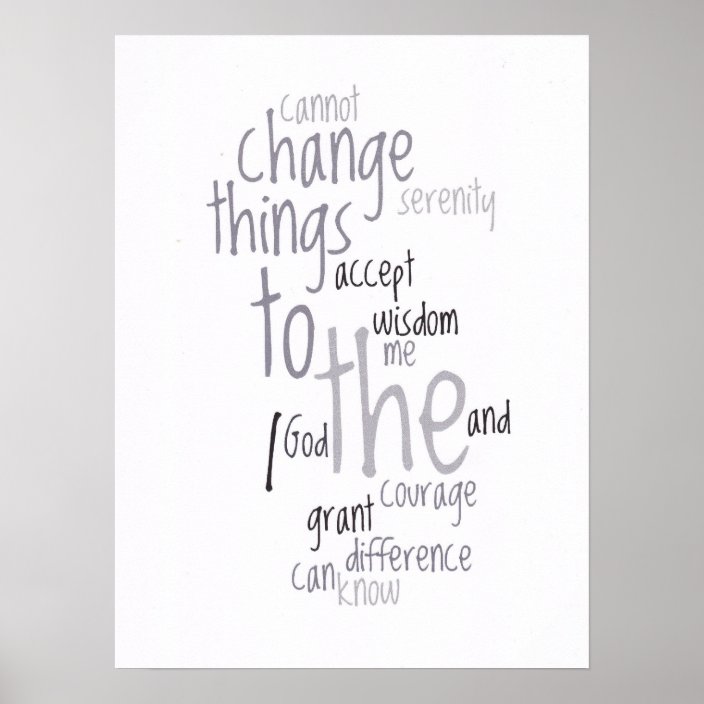 serenity-prayer-word-art-poster-zazzle