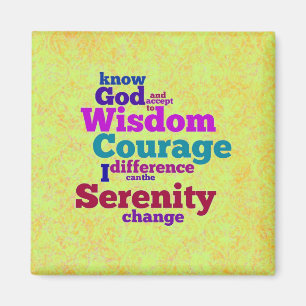 Serenity Prayer wordle magnet