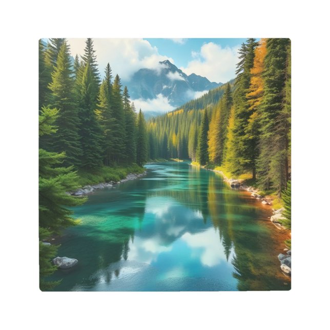 Serenity River Metal Print (Front)