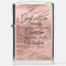 Serenity rose gold Zippo Chrome Pocket Lighter