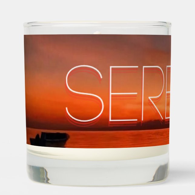 Serenity Scented Jar Candle (Front)