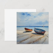 "Serenity Shores" A Restful Watercolour Seascape (Front/Back)