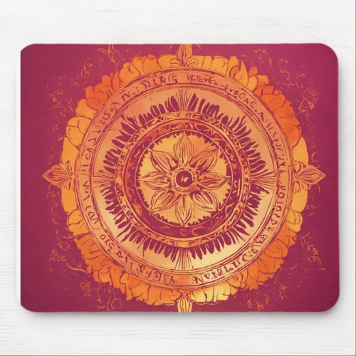 Serenity Soul Emblem for Well_being and Spiritual Mouse Pad