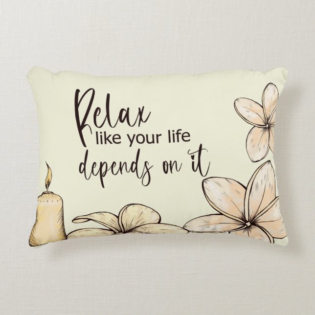 Serenity Spa Custom Pillow (Front)