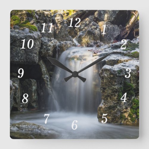 Serenity Spa Falls Wall Clock